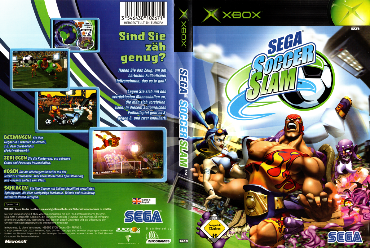 Sega Soccer Slam box art for Xbox